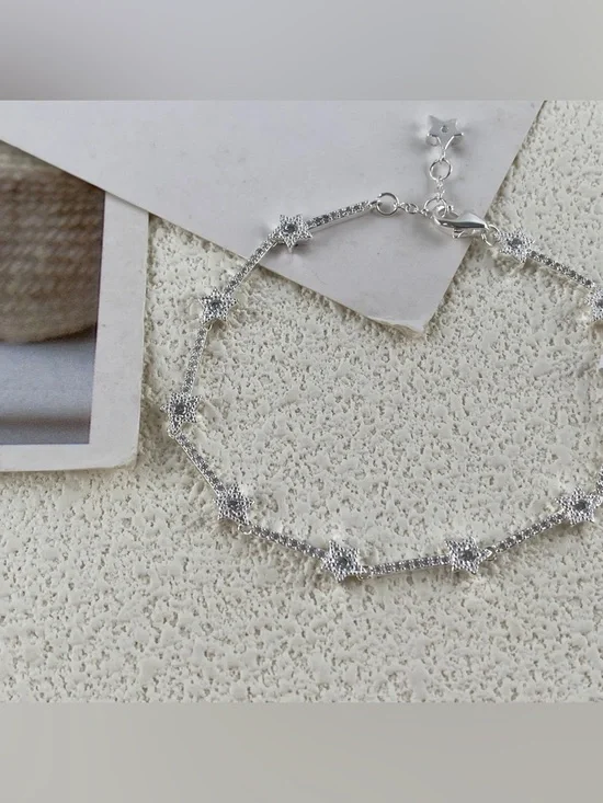 Pandora Silver Starlet Bracelet with Sparkling Accents - Picture 3 of 5